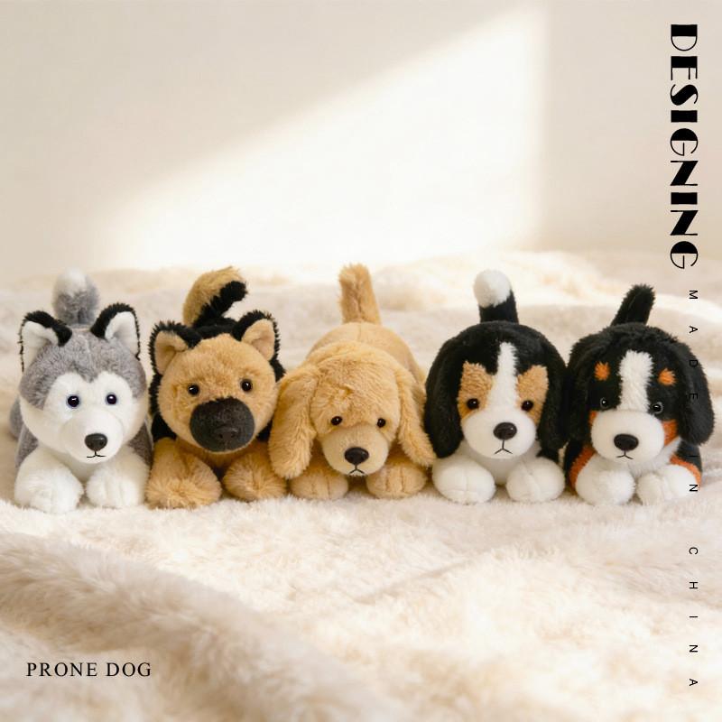 Plush Siberian Husky Dog Toy With Soft Pp Cotton Fill For Kids Playroom Decor