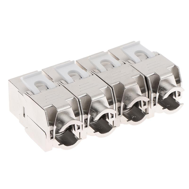 Jack Keystone Cat6A Cat7 Tipo Sin Herramientas Rj45 Stp Cat7 Módulo de Aleación de Zinc Adaptador Acoplador Para 22 A 26 Awg