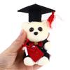 12Cm Standing Graduation Ceremony Bear Doll Flower Bouquet Decoration