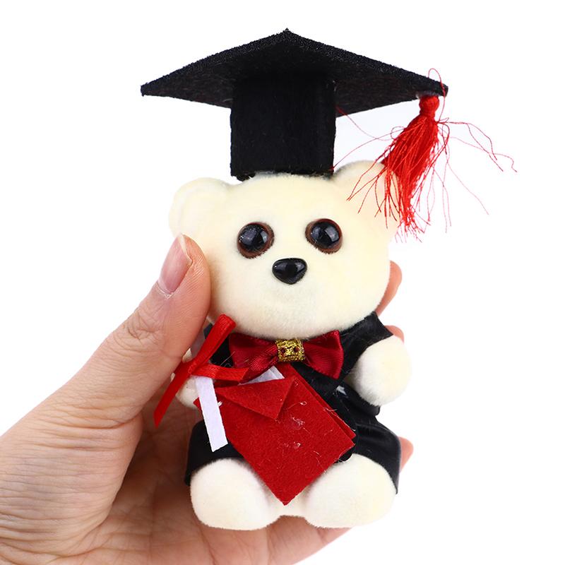 12Cm Standing Graduation Ceremony Bear Doll Flower Bouquet Decoration
