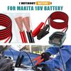 Starthilfe für Dewalt/Makita/Ryobi/Milwaukee/ 18/20V Batterie Autobatterie-Zündgerät Notstrom für das Auto Starthilfekabel 12AWG Kabel