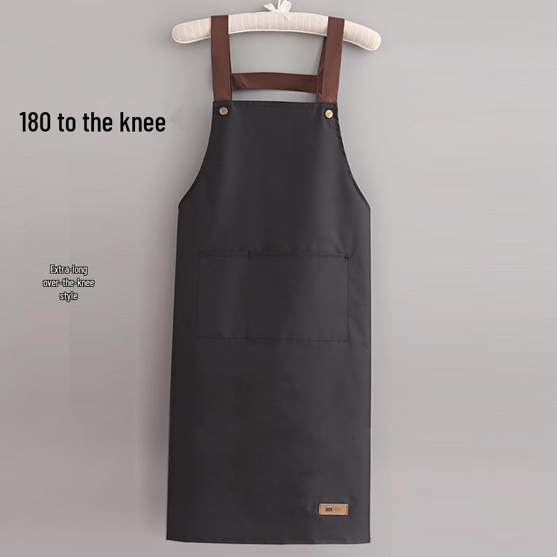 Korean Style Waterproof Unisex Kitchen Apron with Custom Logo