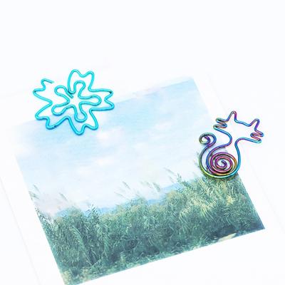 10Pcs Novelty Paper Clip Small Metal Paperclip File Holder Clip Metal Book Marker Clip for Binding Paper File Document