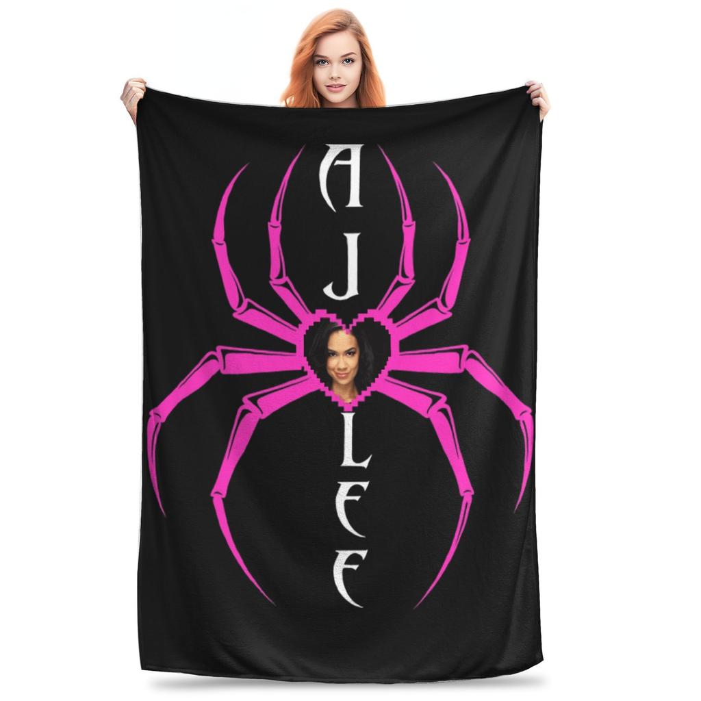 AJ Lee Wrestling Divas Flannel Blanket Warm Soft Throw Blanket for Living Room Airplane Travel Print Bedspread Sofa Bed Cover