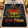Flannel BlanketEintracht Frankfurt Custom Name Text Personalized Soft Warm Throw Blanket Home Decor Gift
