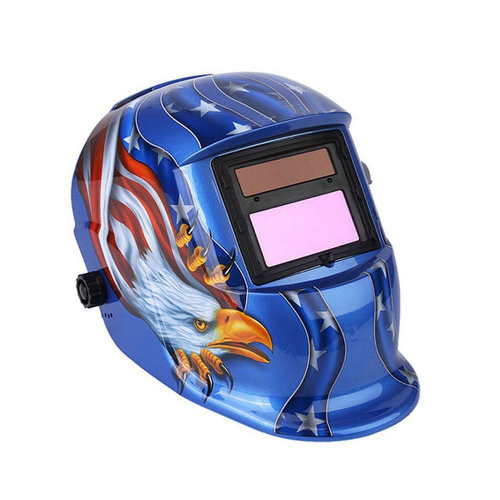 Leopard Solar Powered Auto Darkening Welding Helmet Mask Welders Arc Tig Mig UK