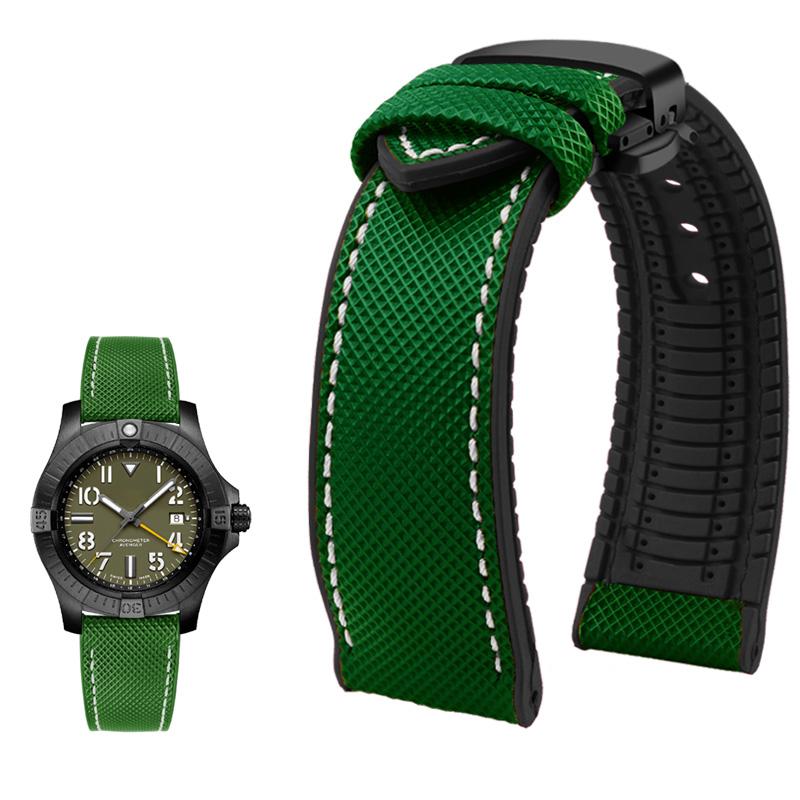 

Классический 20 мм 21 мм 22 мм холст нейлон для часов Seiko резиновый ремешок водонепроницаемый ремешок для часов для мужчин Tissot Citizen Mido аксессуары для часов 24mm