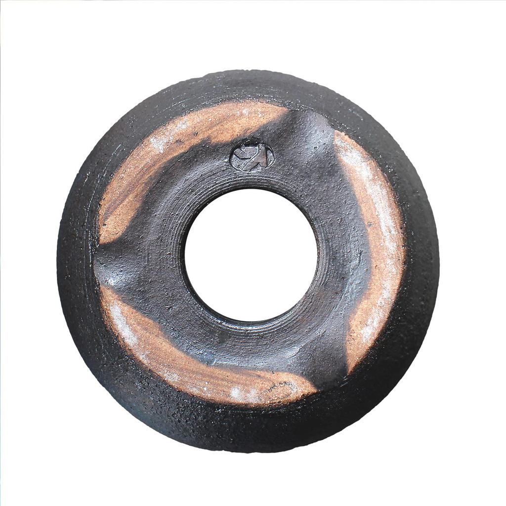 Umekichi Bonsai Black Matte Bottomed Bonsai Pot 5 Shigaraki for Tuberous Small Ceramic Piece Supplies, (Size (approx. 14.5cm)), Ware, Wildflowers,