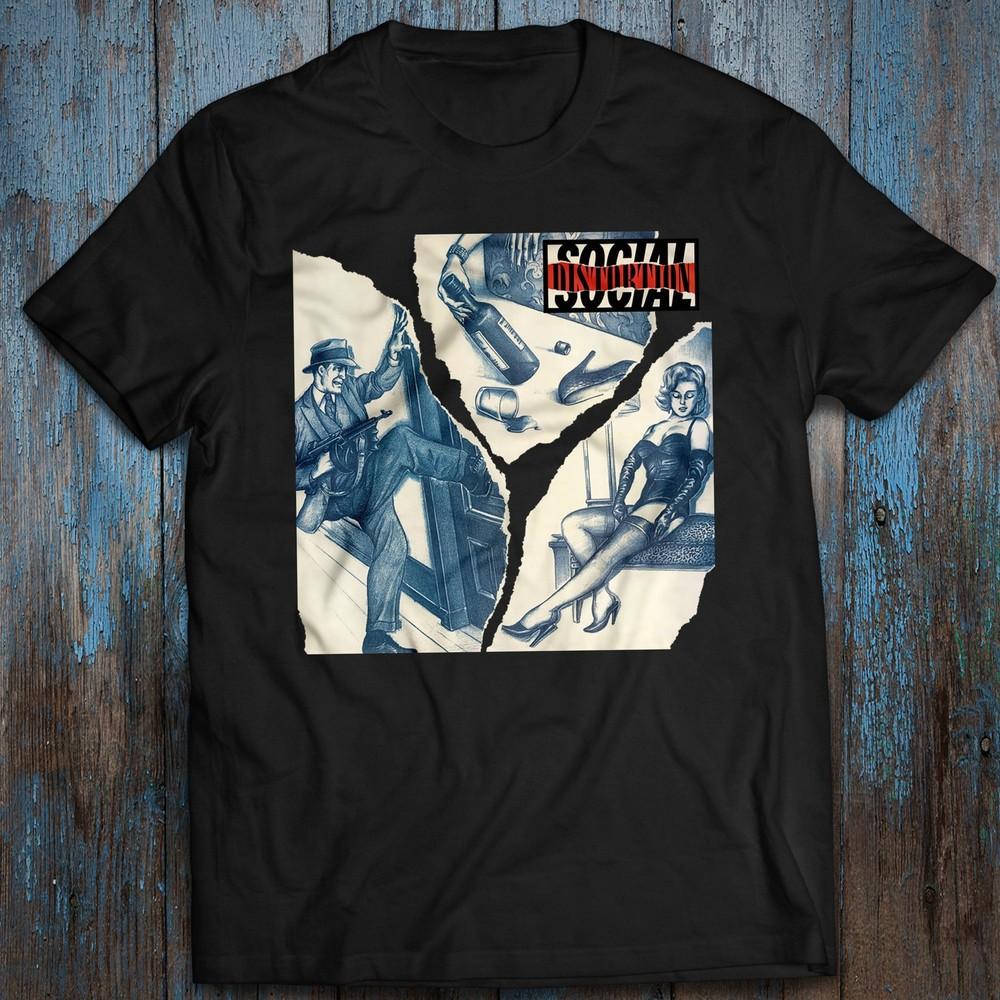 Regular Size M-4XL Cotton T-shirt Music Tee Social Distortion Unisex T-Shirt XXXXL