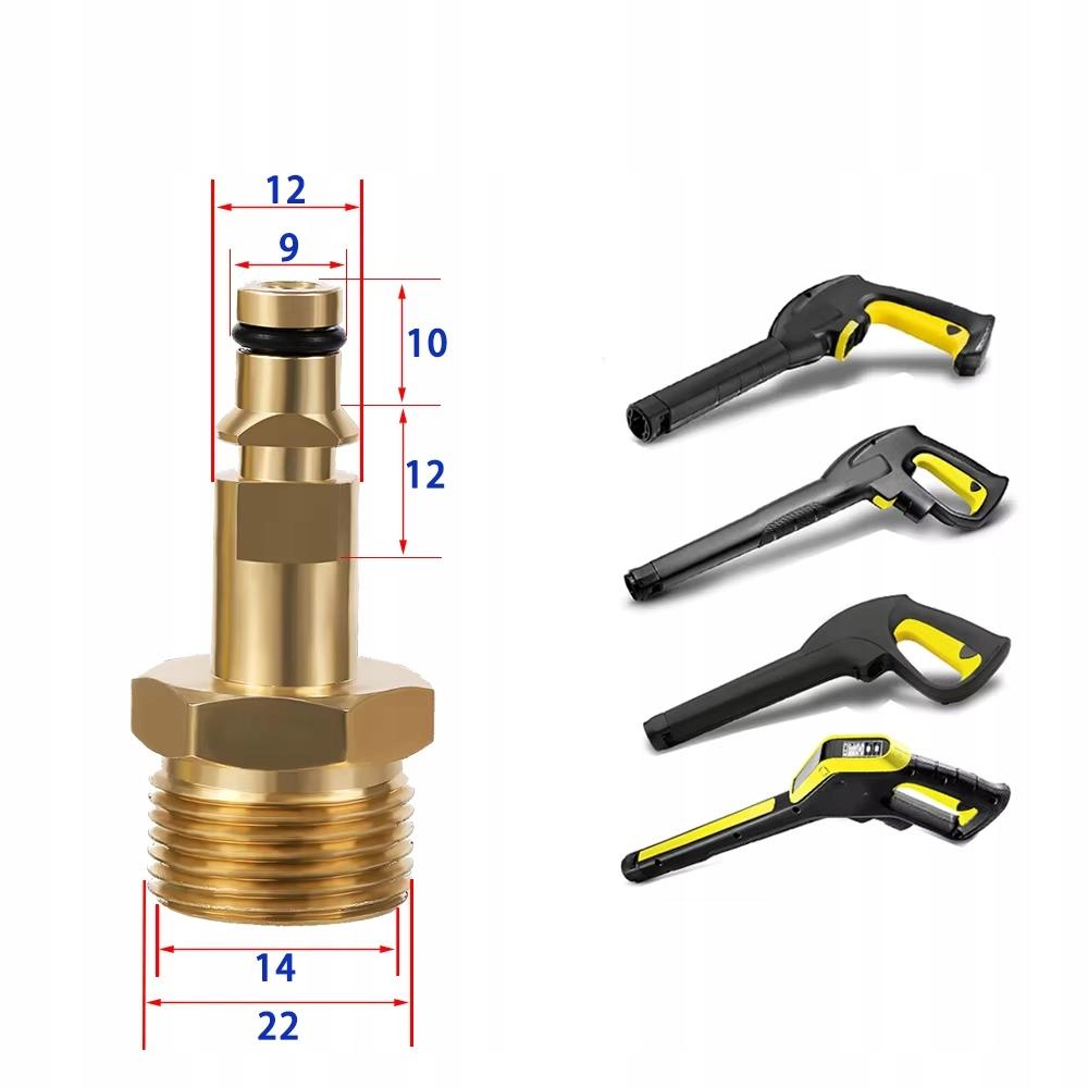 Rosfix Adapter M22 Do Węża Kärcher – Szybkozłączka Quick-Connect | Kompatybilny Z Myjkami K2, K5, K7 | Wysoka Jakość I Szczelność