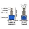 5 Stück Gitarren-Effektpedal 3PDT Fußschalter 9 Pins Rastend Stomp Druckknopf Fußschalter Gitarren-Effektpedal Druckknopf-Fußschalter