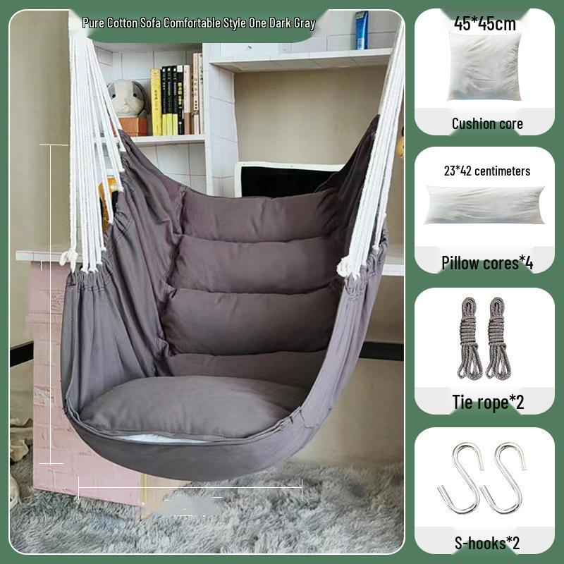 Thickened Anti-Rollover Swing Chair for Dorms, Bedrooms, Balconies