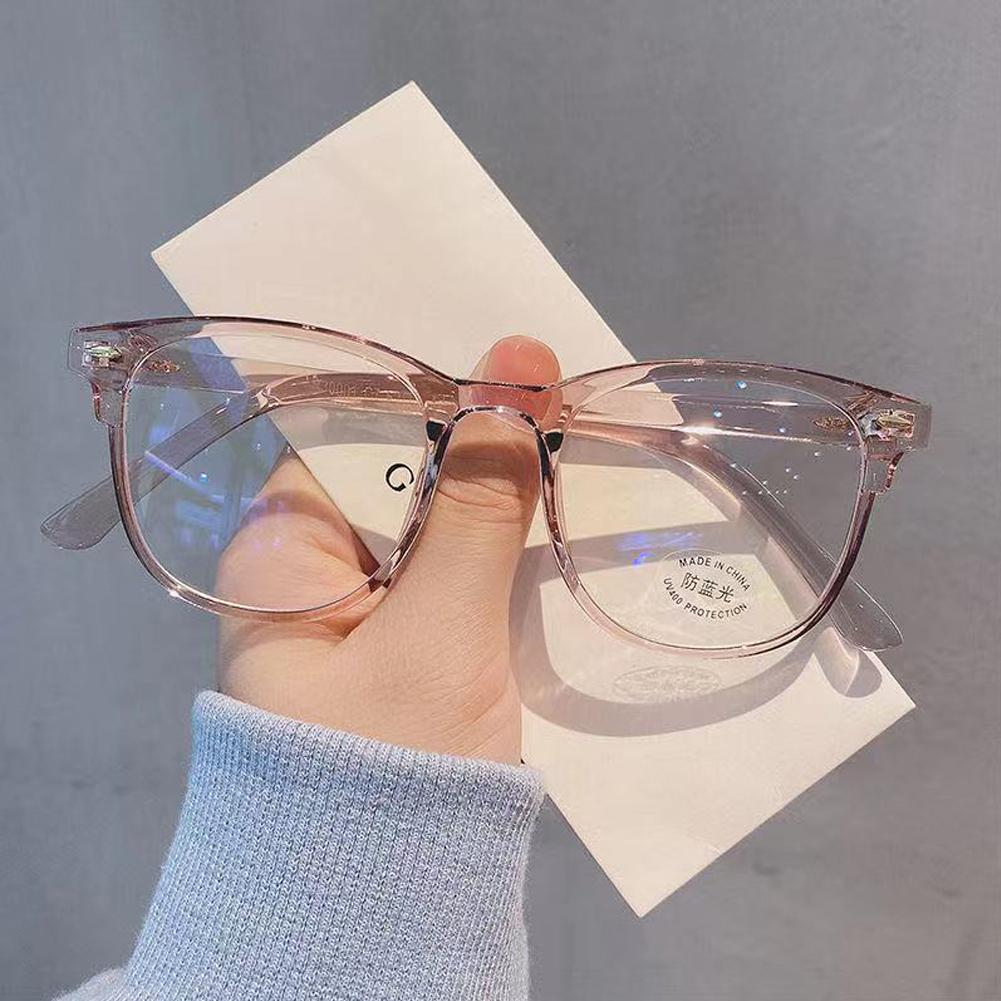 

Женские Мужские Универсальные Очки с Защитой от Синего Света Круглые Очки-Затемнение Оптические Очки светло-розовый