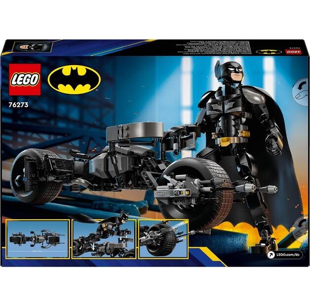 LEGO DC Batman 76273 Batman & Batcycle Buildable Figure