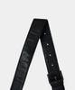 Maison Mined Crack Leather Cross Bag Black