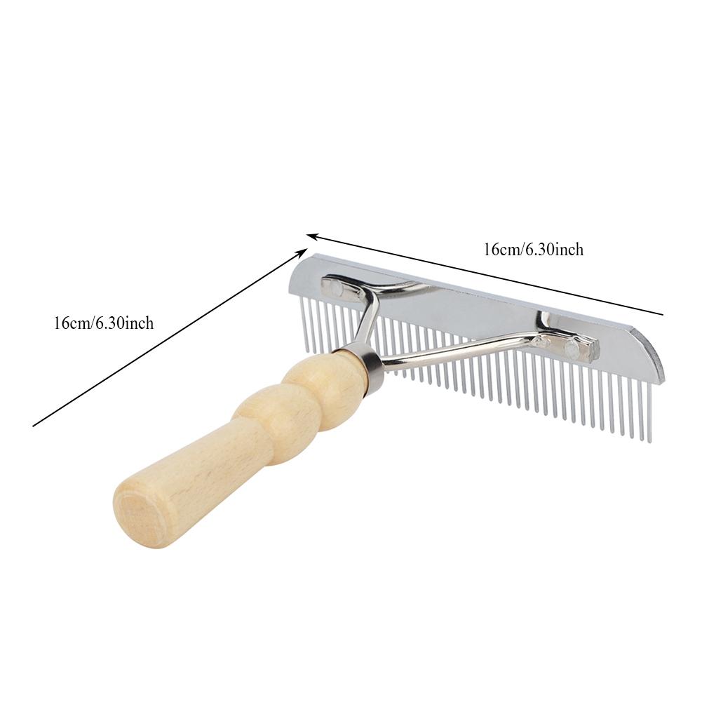 Pet Grooming Massage Comb Hair Removal Shedding Cleaning Wooden Handle Tool for Cats and Dogs