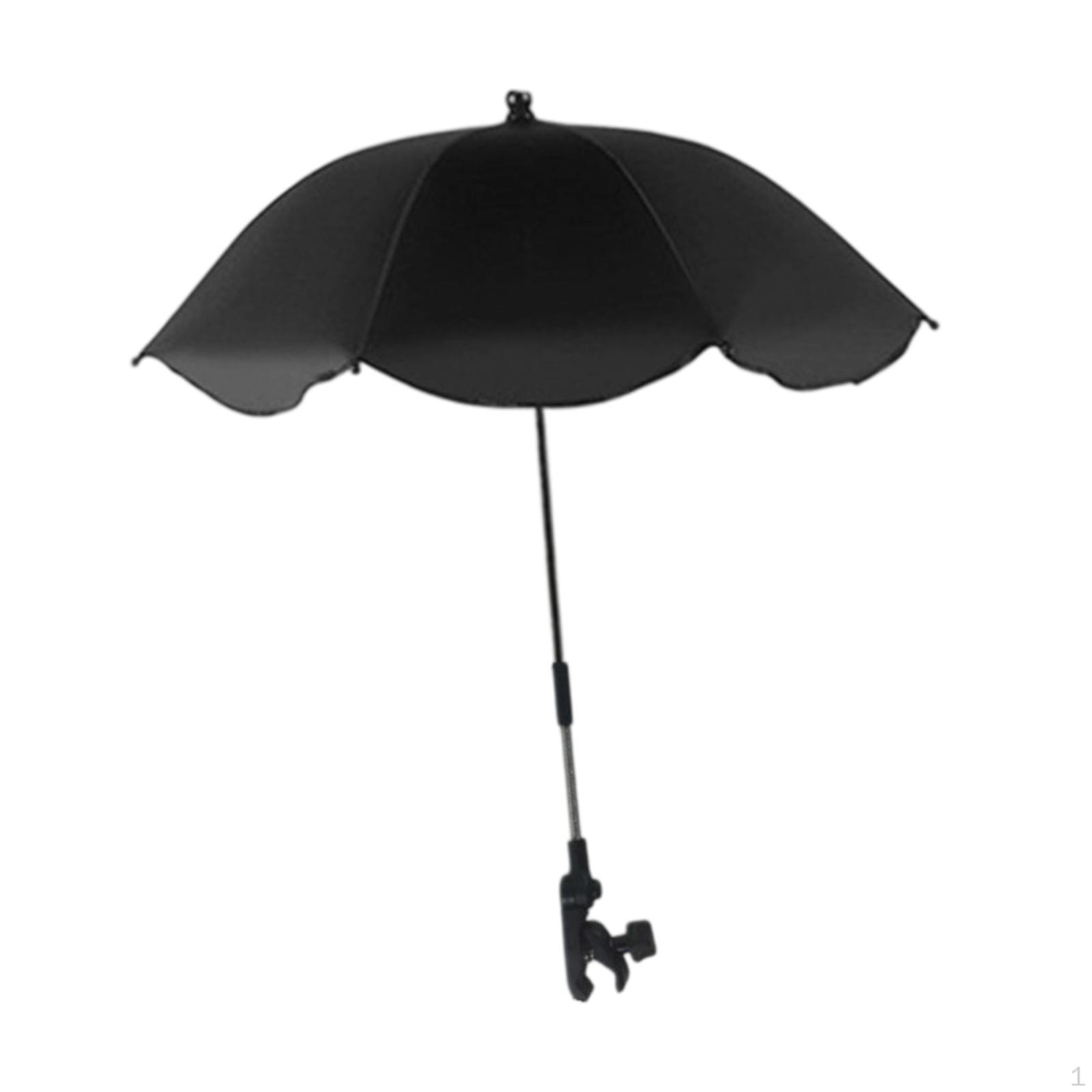 

Зонты для пляжного кресла, зонт для детской коляски, регулируемый зажим, регулируемый на 360°, устойчивый к разрывам для палубы