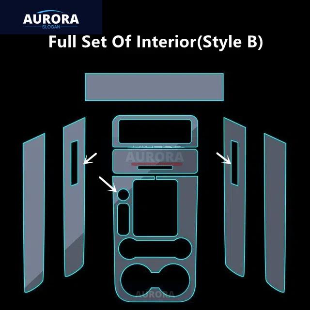 Pro VOLKSWAGEN TOUAREG 11-18 Průhledná ochranná fólie z TPU na středovou konzolu interiéru vozu, fólie proti poškrábání a opravná fólie, příslušenství