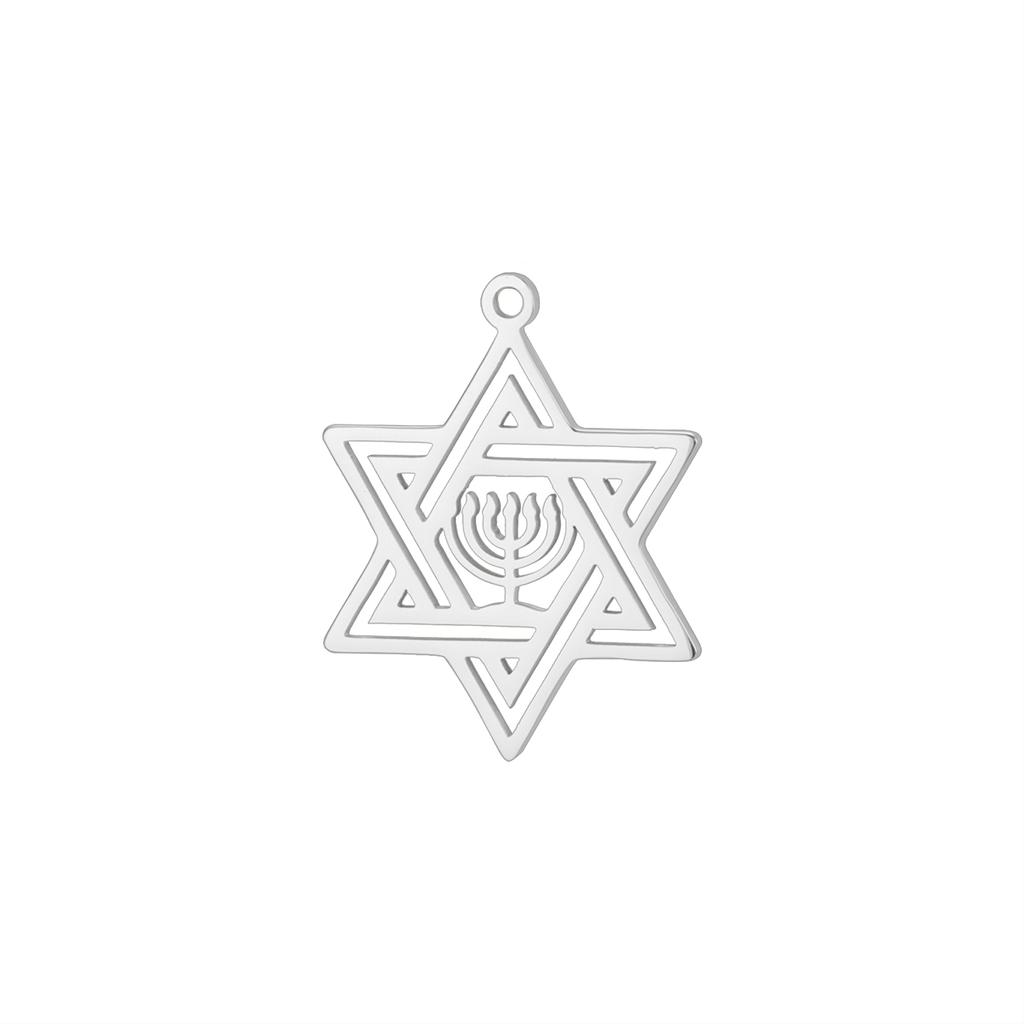 Dreamtimes VigWitches Knot Tetragrammaton Hexagram Candlestick Pendant Necklace for Women Men Witchcraft Wiccan Jewelry Gifts