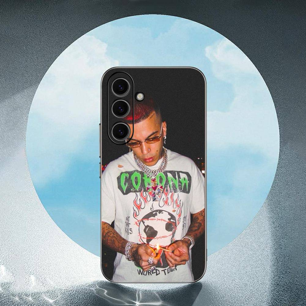 Sfera Ebbasta Luxury Black Phone Case For Samsung Galaxy S23 S24 S25 Ultra S22 Plus S21