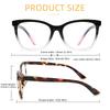 Classic Large Frame High-definition Reading Glasses, Fashionable Anti Blue Light Ultra Light Presbyopia Glasses+100 To+300