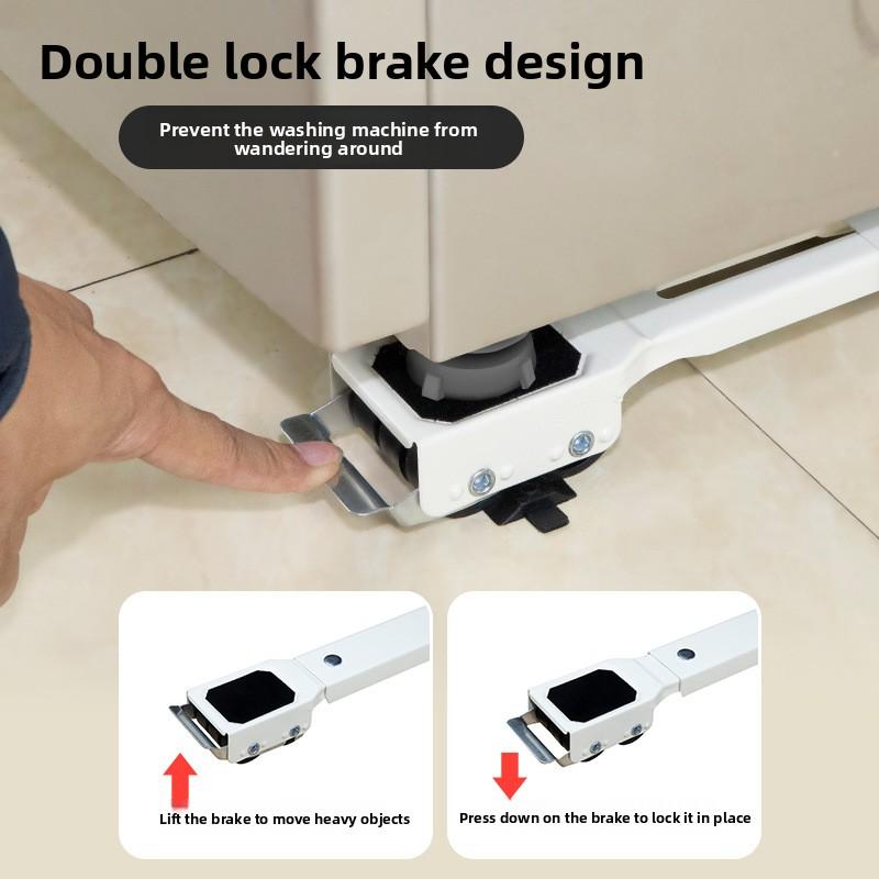 Universal Refrigerator Drum Washing Machine Base, Adjustable Mobile Bracket, Balcony Shelf, Anti-rust Bracket