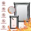 Bolsa de Jaula de Faraday Impermeable a Prueba de Fuego para Portátiles, Tablets, Teléfonos, Llaves de Coche, Bloqueo de Señal Anti-Hacking, Almacenamiento Gris