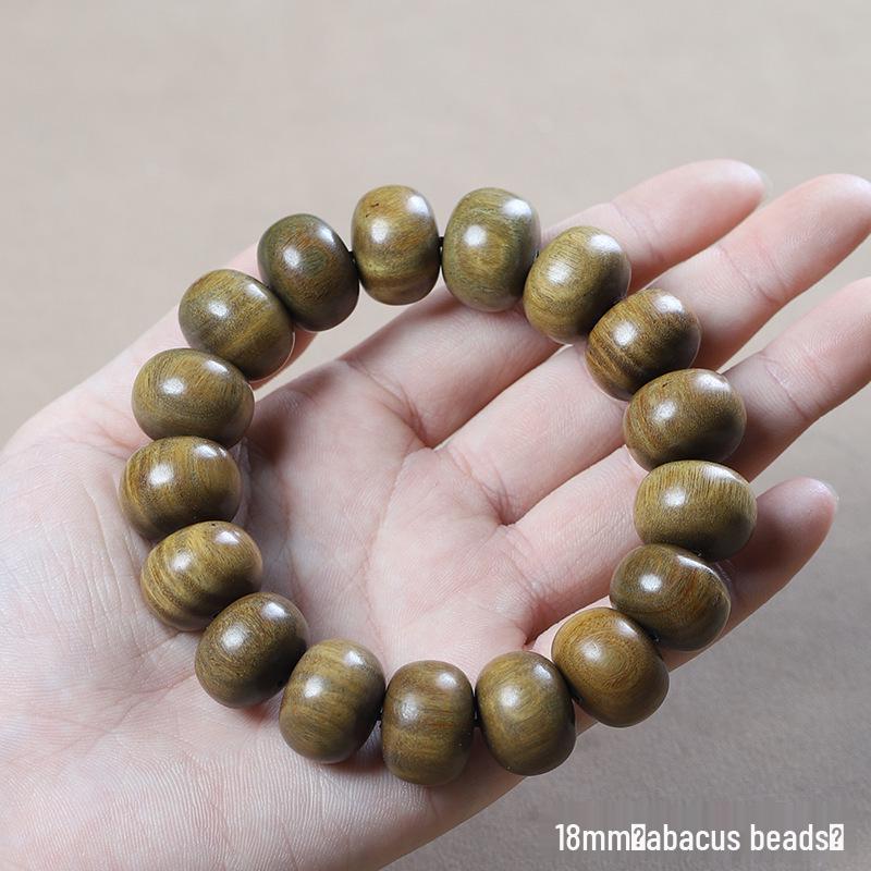 Argentina Green Sandalwood Men's and Women's Bracelet - 108 Beads, Prayer Beads of Yu Sandalwood & Rosewood.