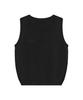 REST&RECREATION Half Button-Up Knit Vest - Black