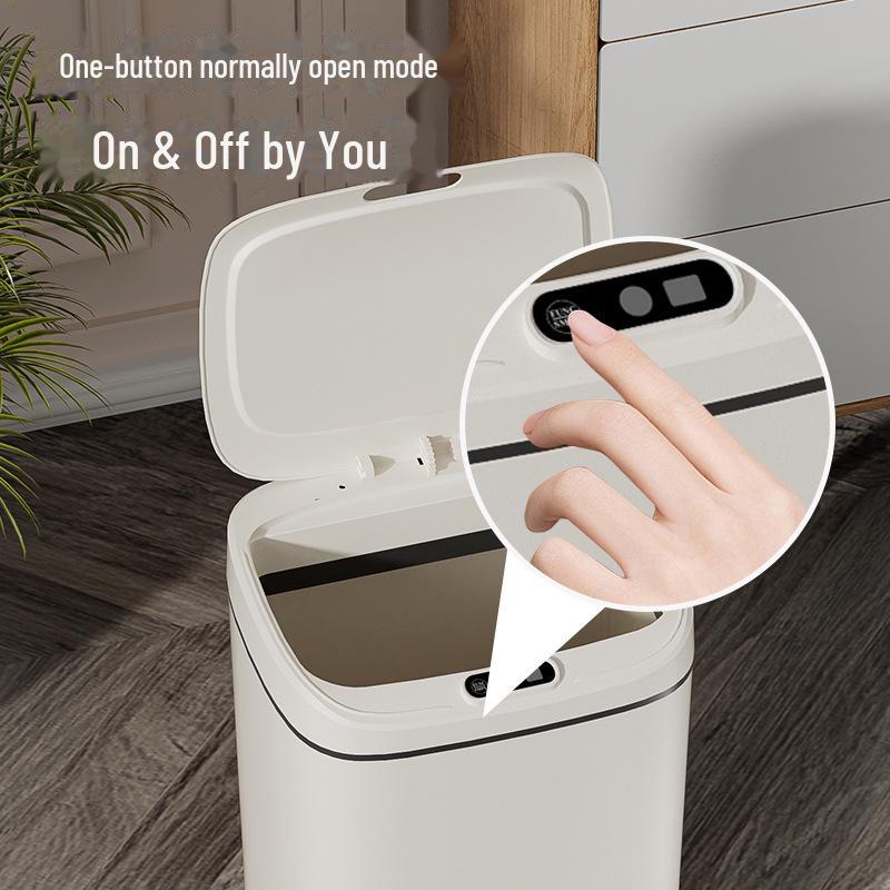 High-Capacity Automatic Sensor Trash Can for Home & Kitchen