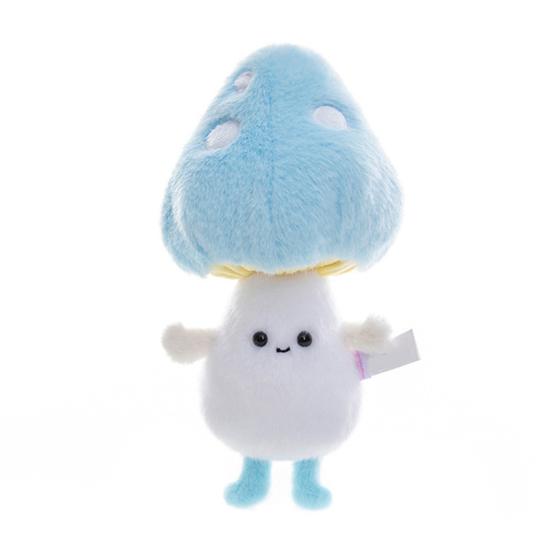 Плюшевая игрушка-гриб Мультяшное мягкое животное Обнимаемая подушка Очаровательная улыбающаяся подушка для детей и коллекционеров синий 990₽