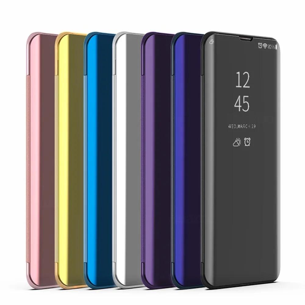 Flip Mirror Cases For Samsung Galaxy A55 A16 A56 A36 A26 A35 A25 A15 5G Phone Case For Samsung A54 A52 A32 A22 A12 A71 4G Cover