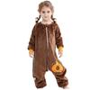 Kinderen Dieren Dinosaurus Kigurumi Kostuum Cosplay Cartoon Jumpsuit voor Kinderen Halloween Kerst Meisjes Jongens Met Capuchon Pyjama Onesie