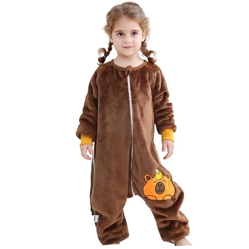 Kinderen Dieren Dinosaurus Kigurumi Kostuum Cosplay Cartoon Jumpsuit voor Kinderen Halloween Kerst Meisjes Jongens Met Capuchon Pyjama Onesie