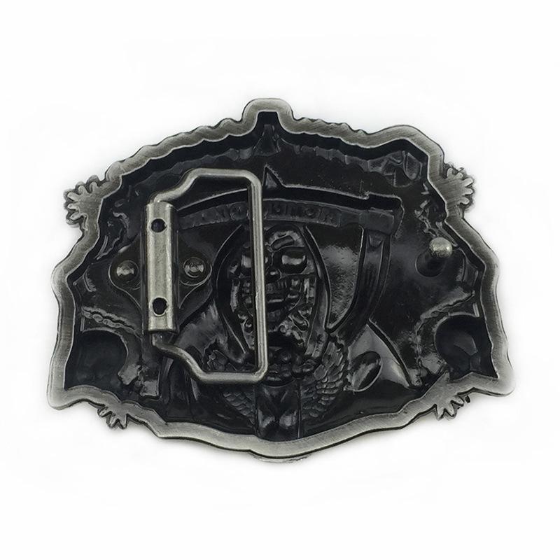 Men's Trendy Red Retro Skull Punk Belt Buckle