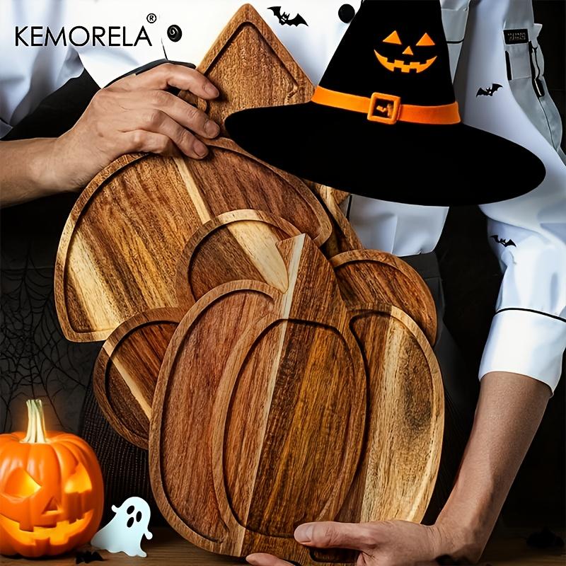1PC Wooden Charcuterie Board Serving Tray Kitchen Vegetable Charcuterie Board Party Appetizer Tray For Christmas And Halloween