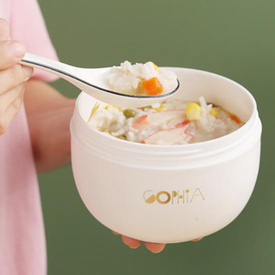 Anti-scalding Breakfast Cup Compact Food Grade Portable Soup Mug with Lid Kitchen Tools