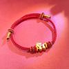 Instant Wealth Red String Bracelet - Year of the Horse, Light Luxury Zodiac Charm for Couples, Unisex Chinese Style Luck Bracelet