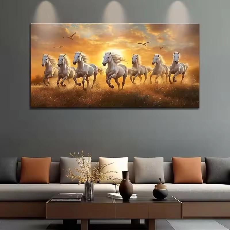 Running Horses Picture DIY Diamond Painting Cross Stitch Full Drills Diamond Mosaic New Collection Home Decor