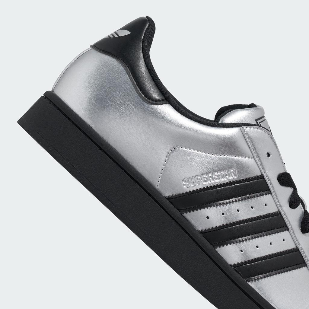 adidas Superstar II Metalická stříbrná Černá Stříbrná špička