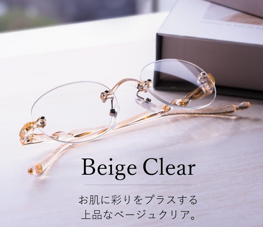 [FEELLIFE] Reading Glasses, Rimless, Women's, Designed by a Sabae Manufacturer, FLL-006-2+1.00