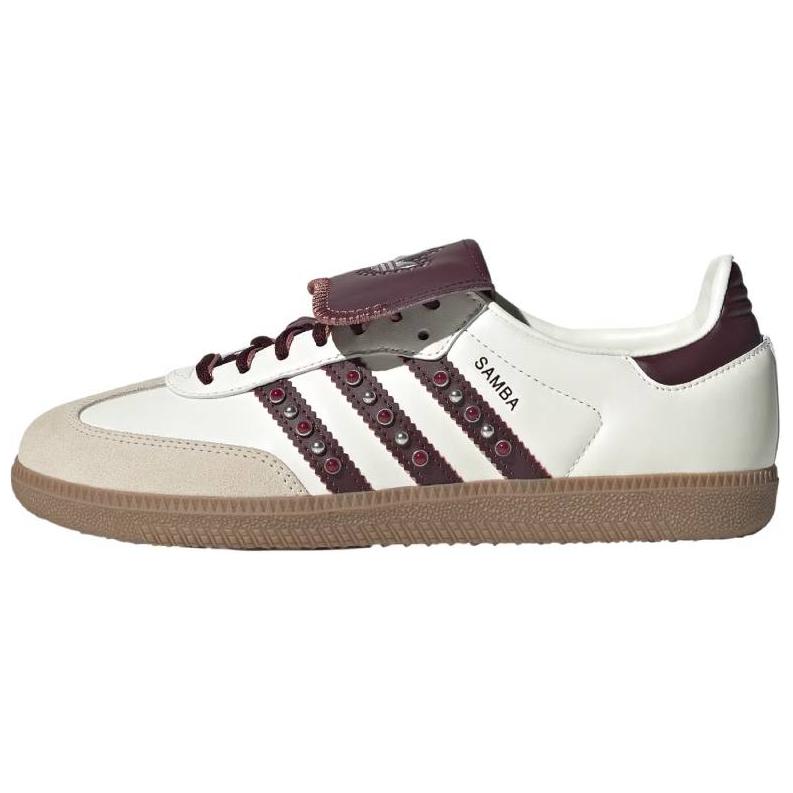 Adidas Originals Samba Lt Comfortable Versatile Low-Top Skate Shoes Women Sneakers Hemp Off-White White JQ9714