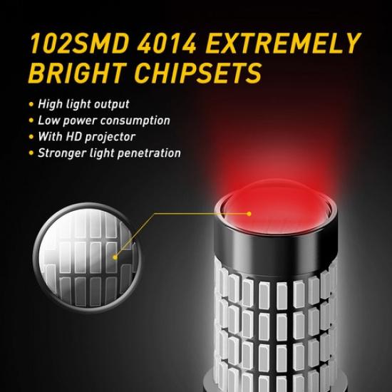 AUXITO Pair 3157 LED Brake Light Bulb Red for Ford  F-150 F-250 F-350 Super Duty
