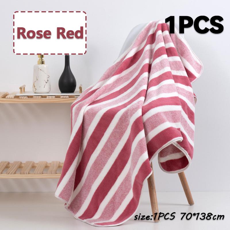 New 70*138CM Coral Velvet Bath Towel Soft And Comfortable Beach Travel Bathrobes Sports SPA Bath Blanket Bathroom Supplies