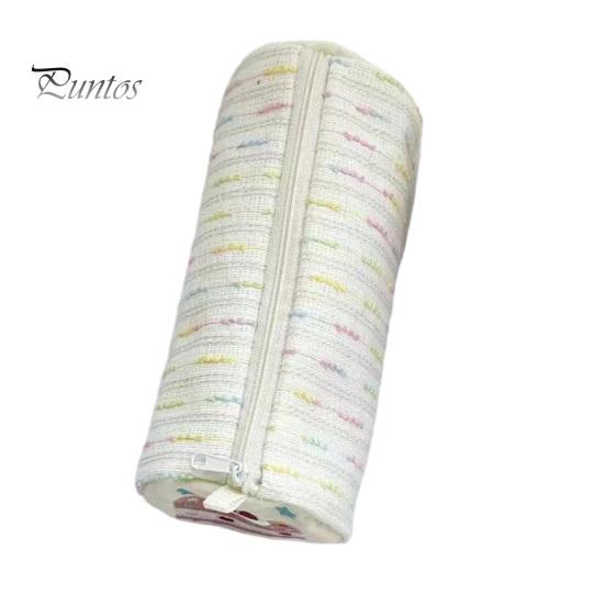 Decorative Pencil Case Strawberry Cake Roll Case, Large Capacity Cylindrical Pen Pouch, Girlish Desk Accessory Cute Stationery Storage Bag for