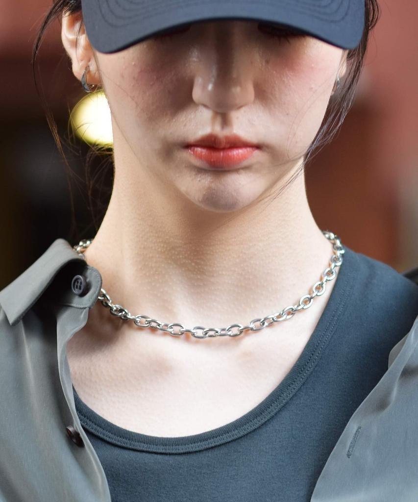 Necklace Link Chain Large Necklace Surgical Stainless Steel B [LHMI] Men's Women's