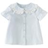 DAVE & BELLA Girls' Short Sleeve Cotton Shirt