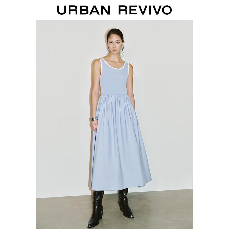 UR French Color-block Knit Dress