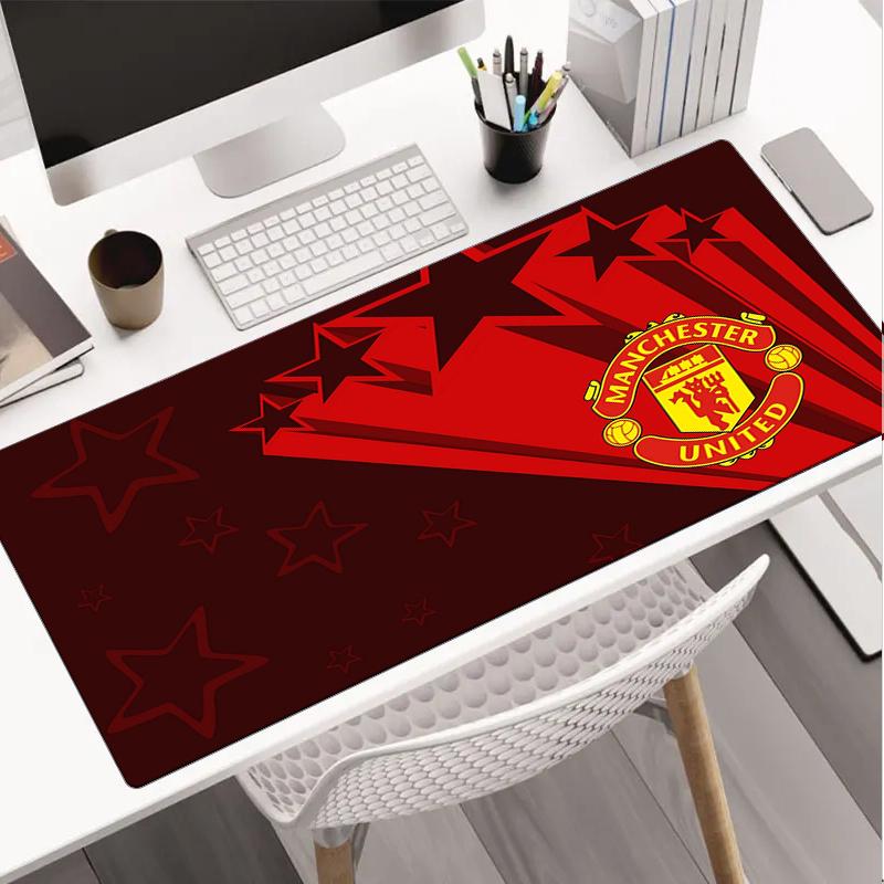 Flaming Manchester Crest Mouse Pad, Gaming Mouse Pad, Keyboard Pad, Desk Decor for Computer Notebook Fan Gift Birthday Gift