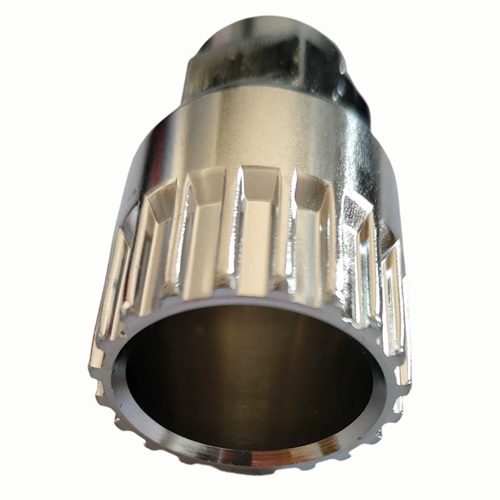 Crank Removal Tool Bike Crank Puller 20-tooth Socket Extended Threaded Shaft High-carbon Steel Electroplated Finish